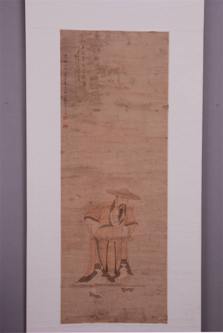 청나라 반진용(潘振镛) 동파선생 입극상(笠屐像) 축